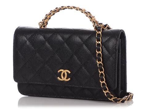 chanel quilted grained calfskin wallet